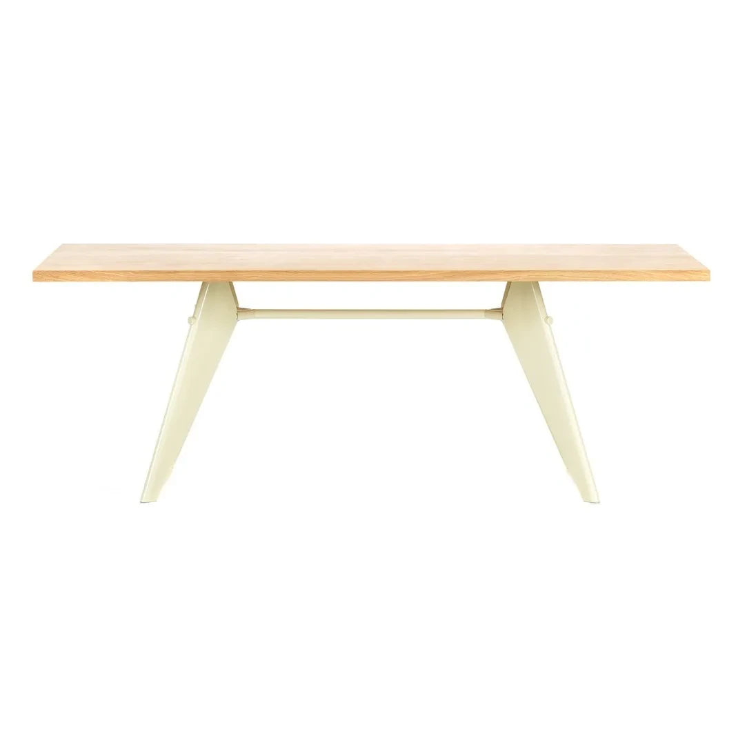 Vitra - Mesa EM - base cruda - Jean Prouvé, 1950 | Roble