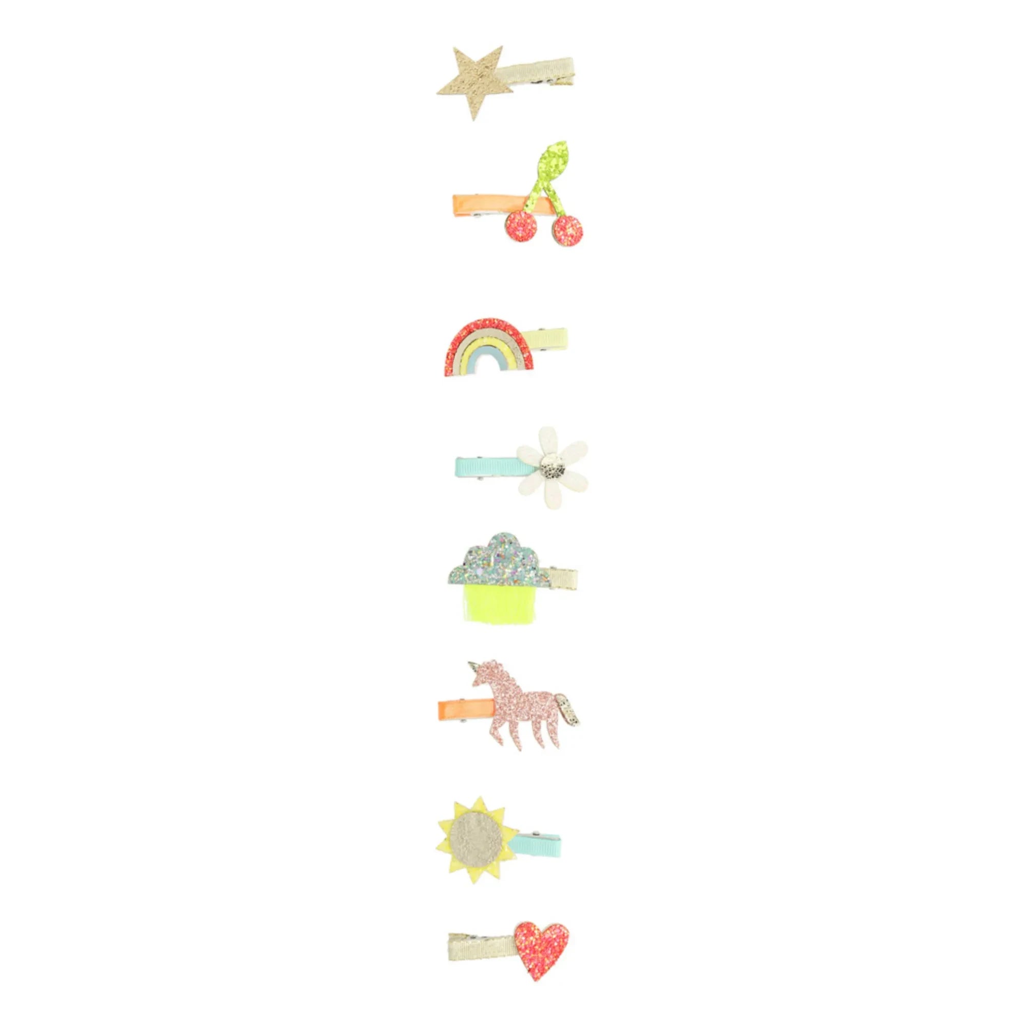 Meri Meri - Horquillas con iconos - Set de 8