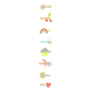 Meri Meri - Horquillas con iconos - Set de 8