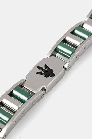 Pulsera de hombre MASERATI de acero inoxidable y CERÁMICA
