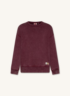 AO76 - Sudadera de algodón reciclado del aniversario de Oscar | Burdeos