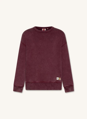 AO76 - Sudadera de algodón reciclado del aniversario de Oscar | Burdeos