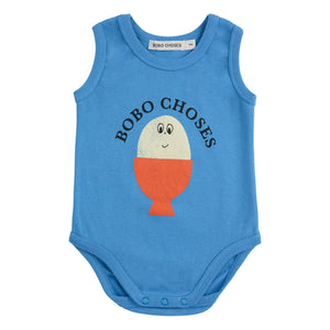 Bobo Choses - Bobo body sin mangas de algodón orgánico | Azul