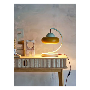 Bloomingville - Lámpara de mesa Bubble de metal | Verde almendra