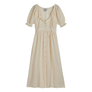 Emile et Ida - Vestido de gasa de algodón | Crema