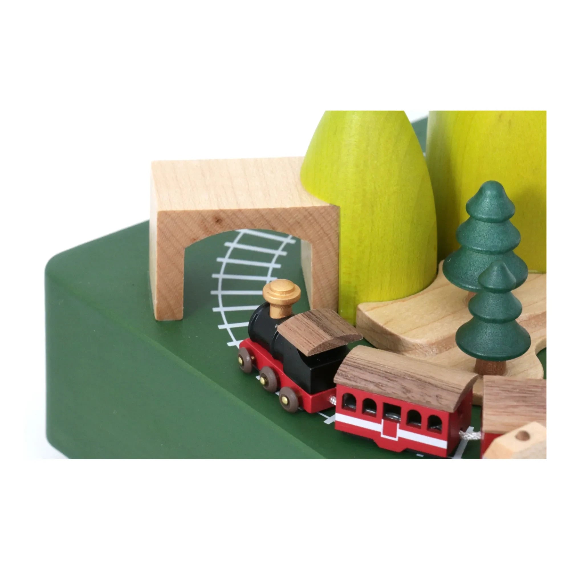 Wooderful life - Caja de música de madera "Tren de primavera"