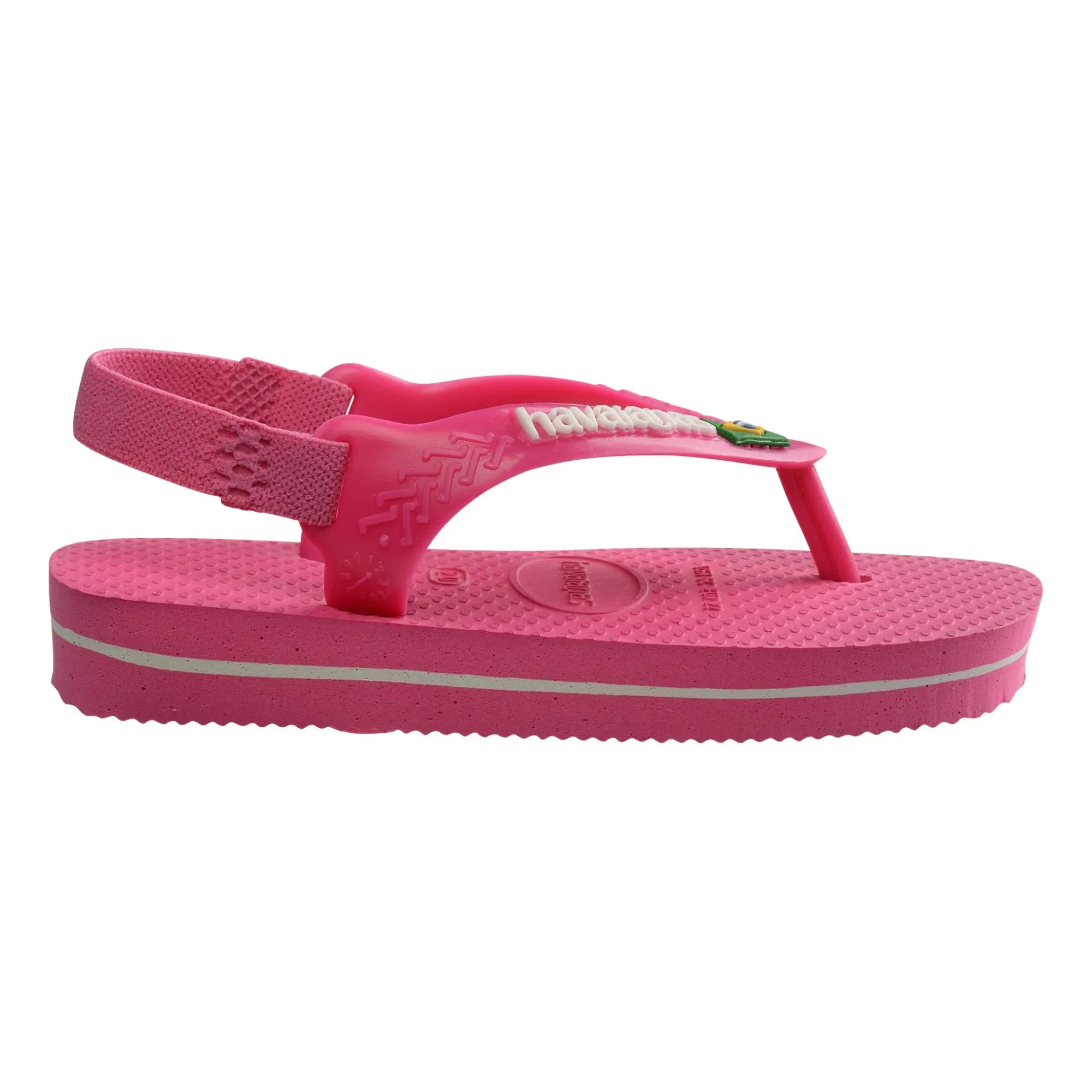 Havaianas - Chanclas de dedo Baby Brasil Logo | Rosa