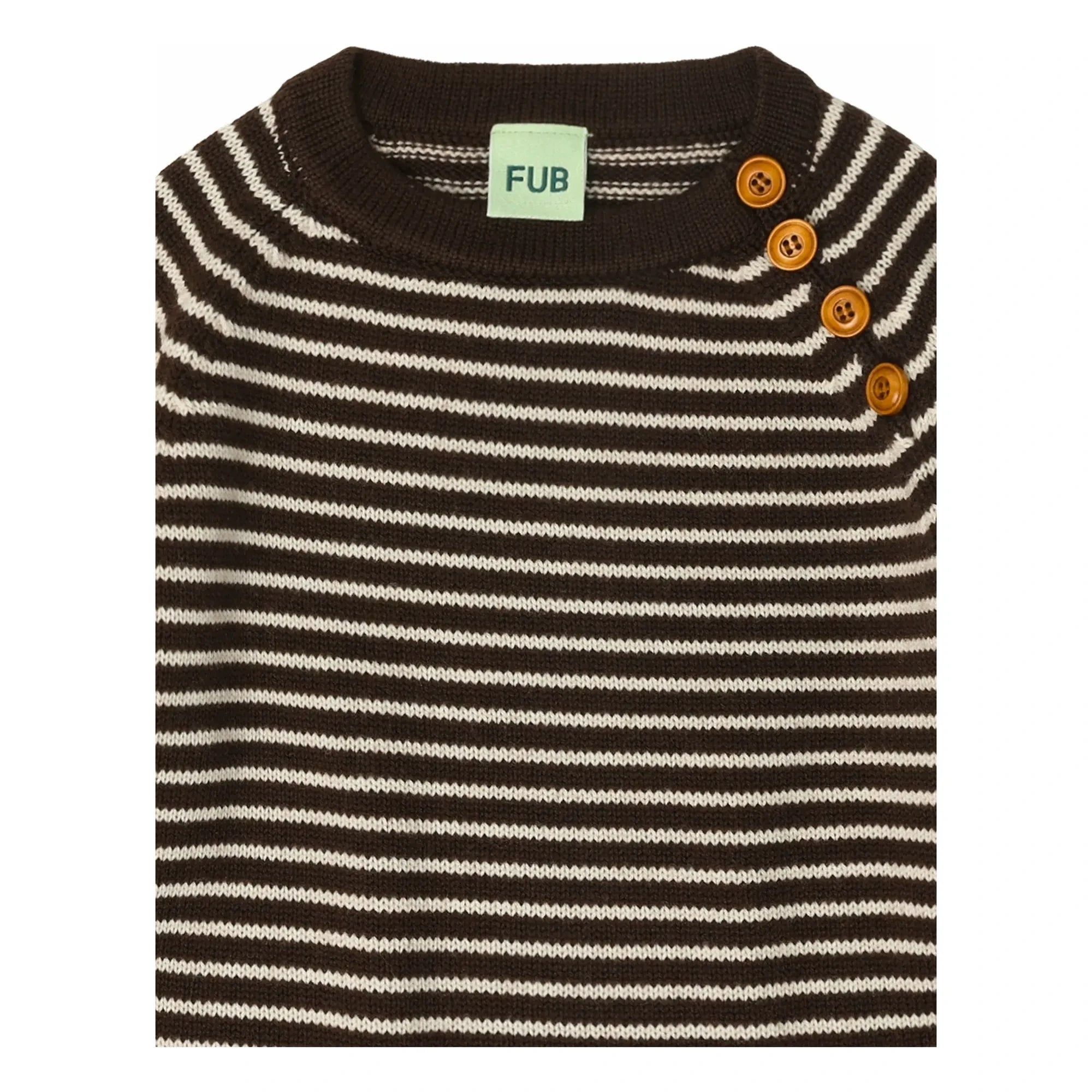 FUB - Jersey de Merino Rayado | Marrón