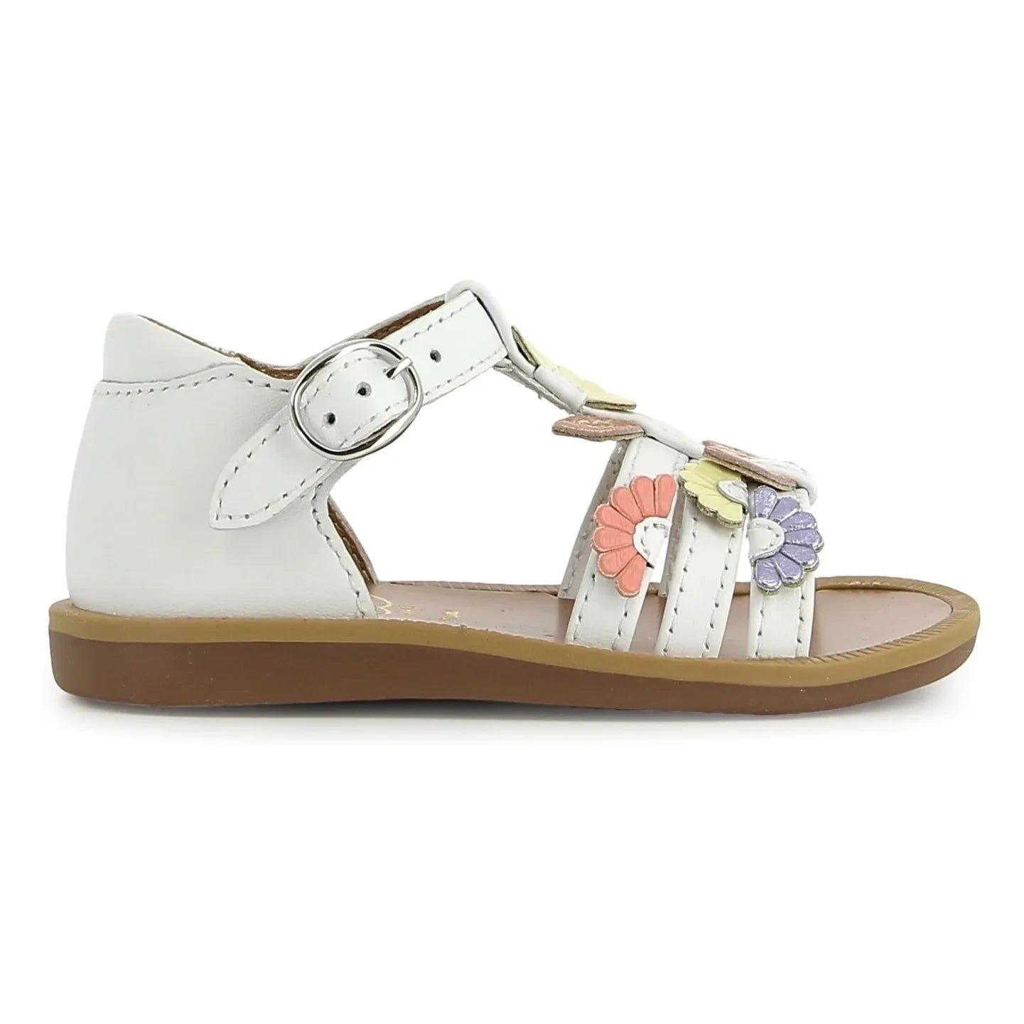 Pom d'Api - Sandalias Poppy Multi Daisy | Blanco