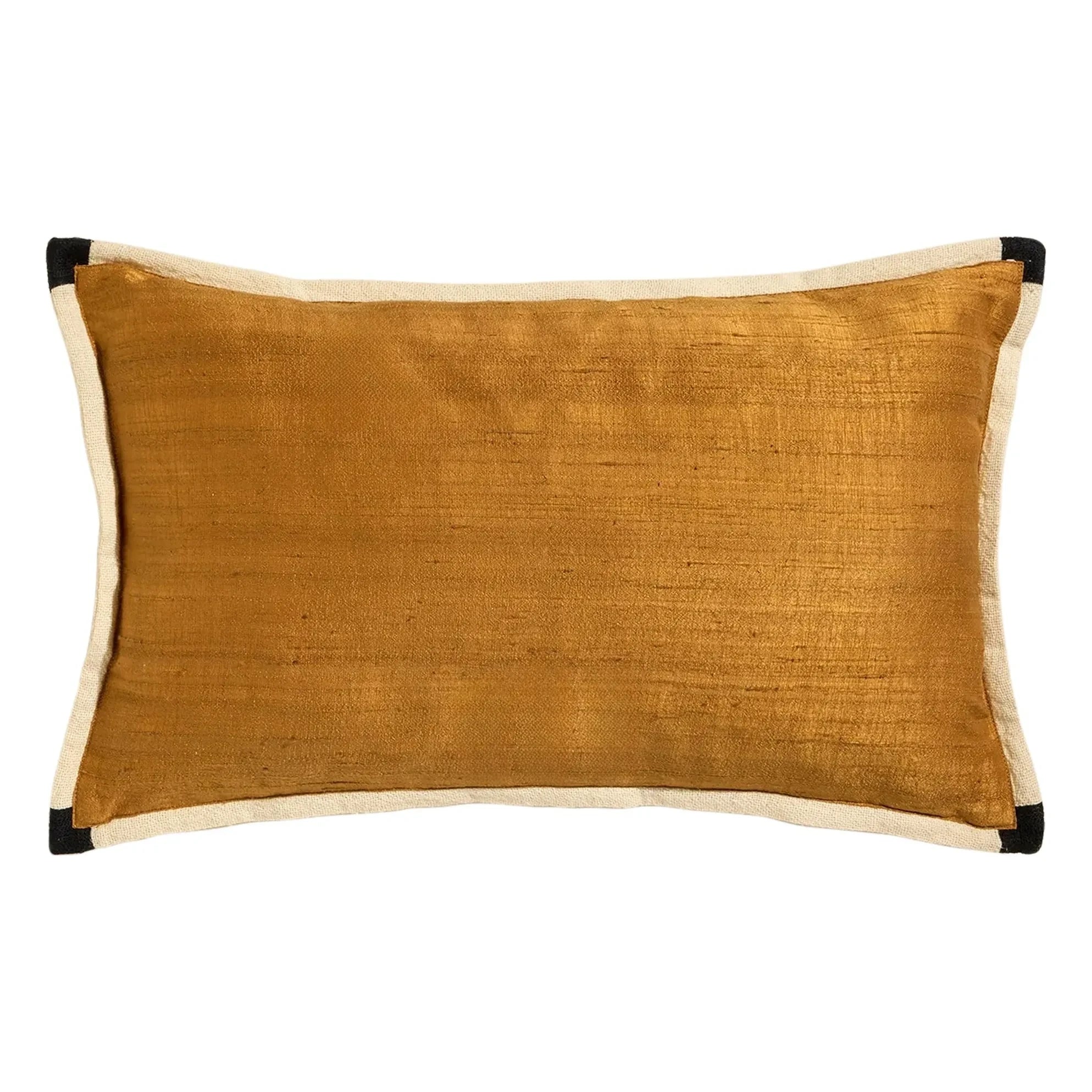 Maison Sarah Lavoine - Cojín de seda Séquence | Amarillo Salvaje