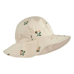 Liewood - Sombrero de algodón orgánico reversible Amelia | Rosa empolvado