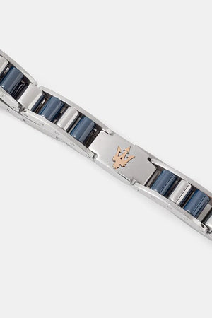 MASERATI Pulsera para hombre de acero inoxidable y cerámica