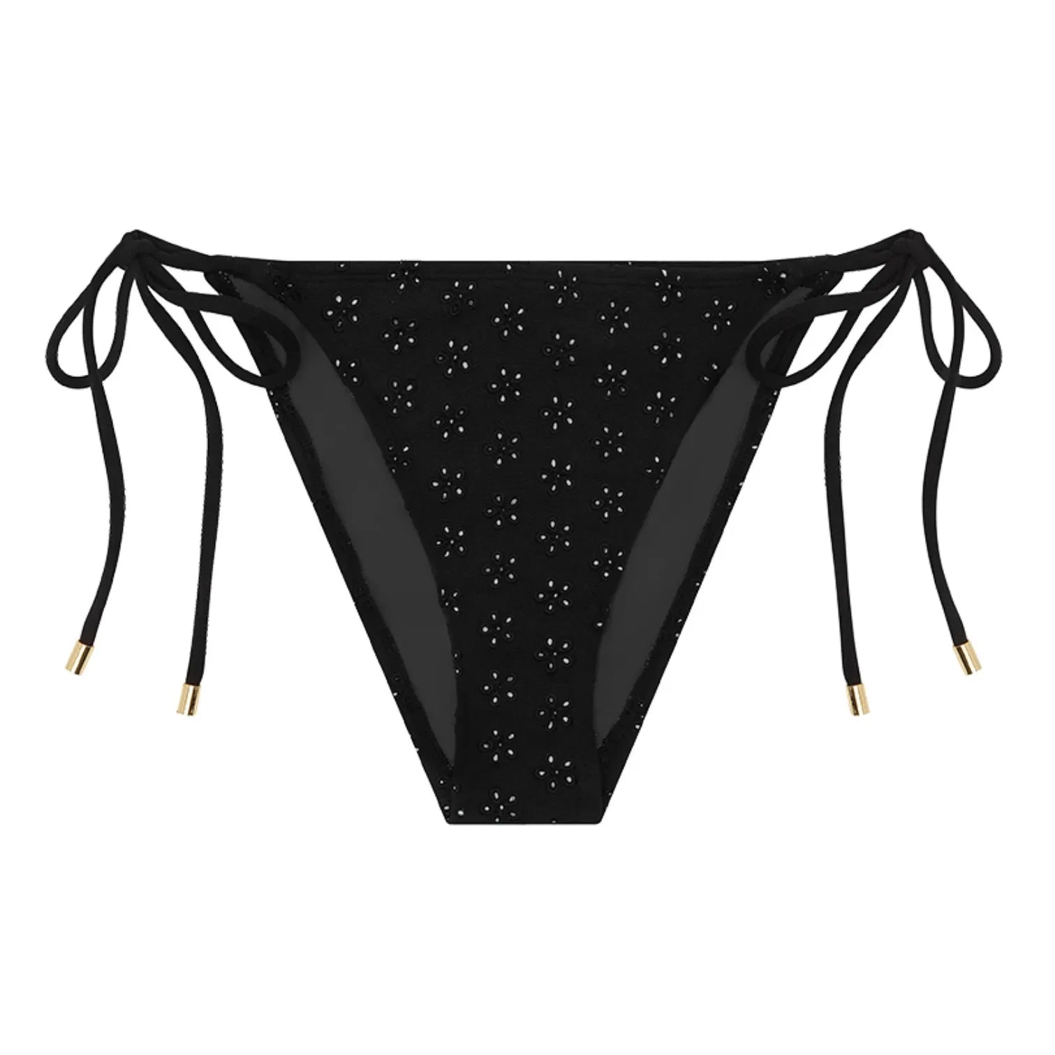 Peony - Braguita con bordado Tanga | Negro