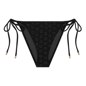 Peony - Braguita con bordado Tanga | Negro