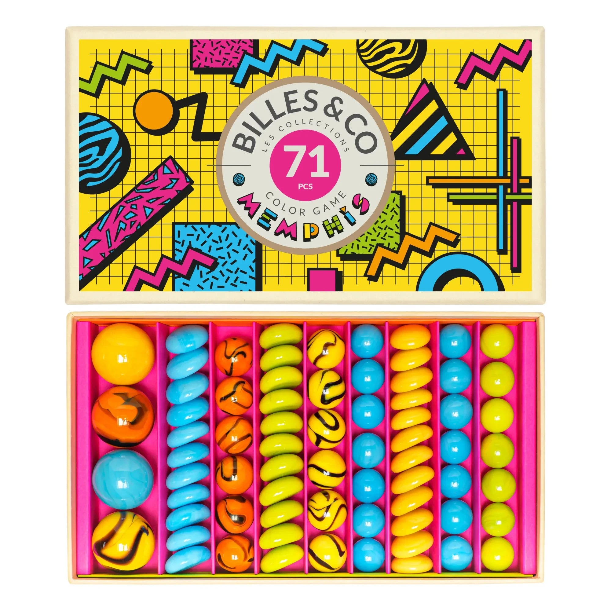 Billes & Co - Caja de canicas Memphis 71'