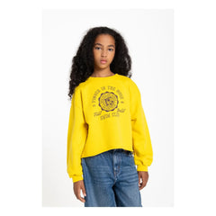Sudadera BAY de algodón orgánico con el dedo en la nariz | Amarilla
