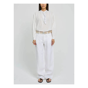 Laurence Bras - Blusa de algodón Fava | Blanca