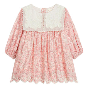 Louise Misha - Vestido de algodón orgánico Arinola | Rosa