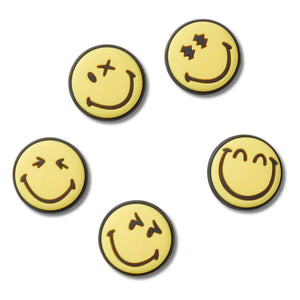 Crocs - Juego de 5 Jibbitz Smiley | Amarillo