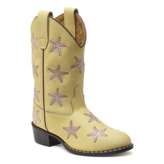 Bootstock - Botas cowboy de piel Starfish | Amarillo pálido