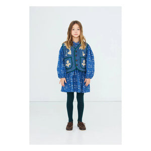 Tinycottons - Chaqueta sin mangas estilo sherpa Oies | Azul