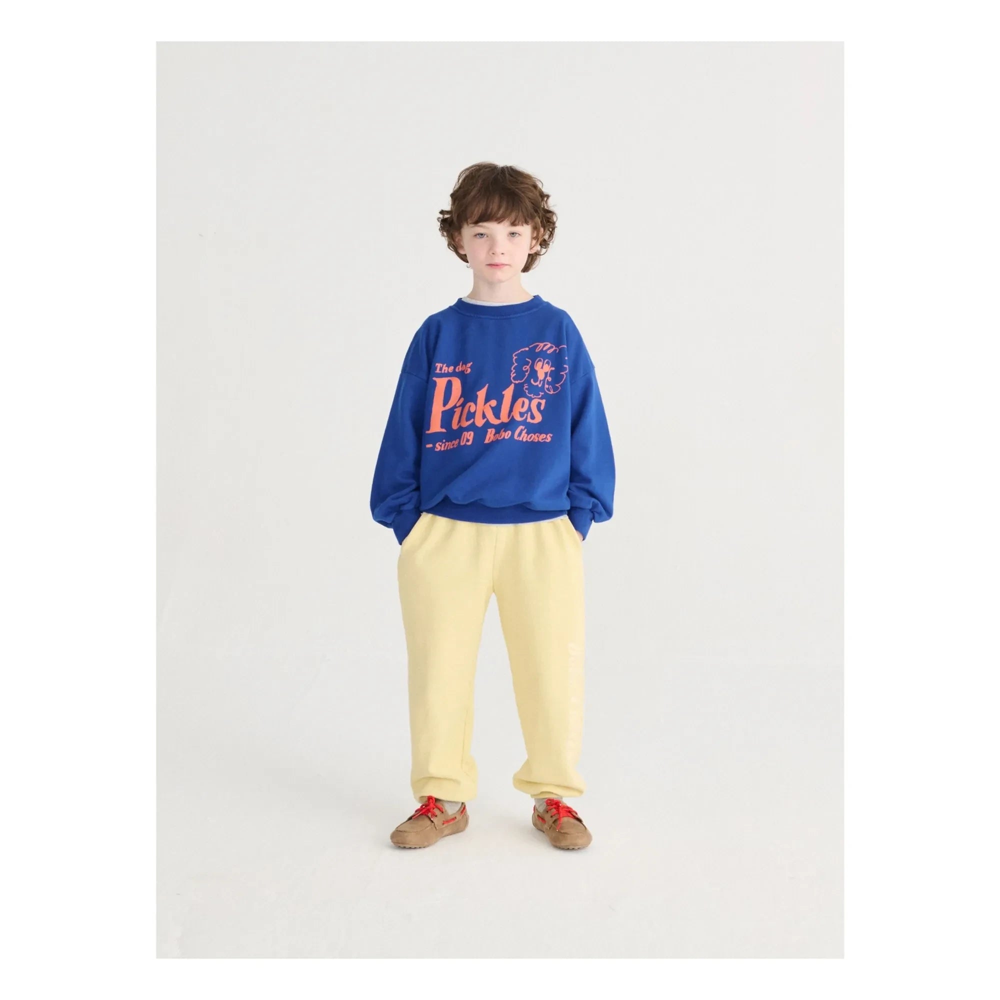 Bobo Choses - Sudadera de algodón orgánico The Dog Pickles | Azul real