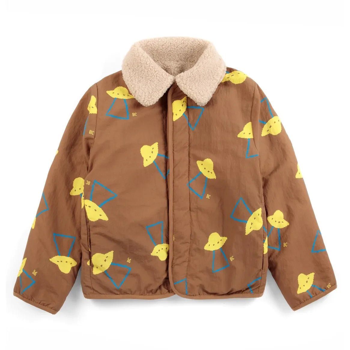 Bobo Choses - Chaqueta Sherpa Reversible Fibras Recicladas | Marrón