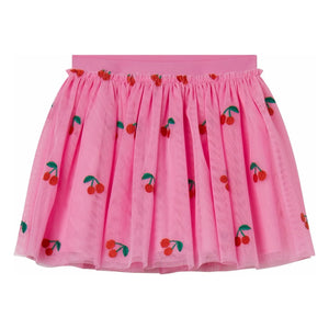 Stella McCartney Kids - Falda de tul Cerises | Rosa