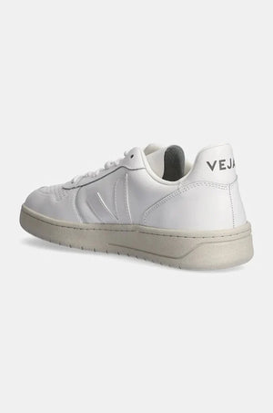 Zapatillas Veja V-10 de Piel Extra Blanca