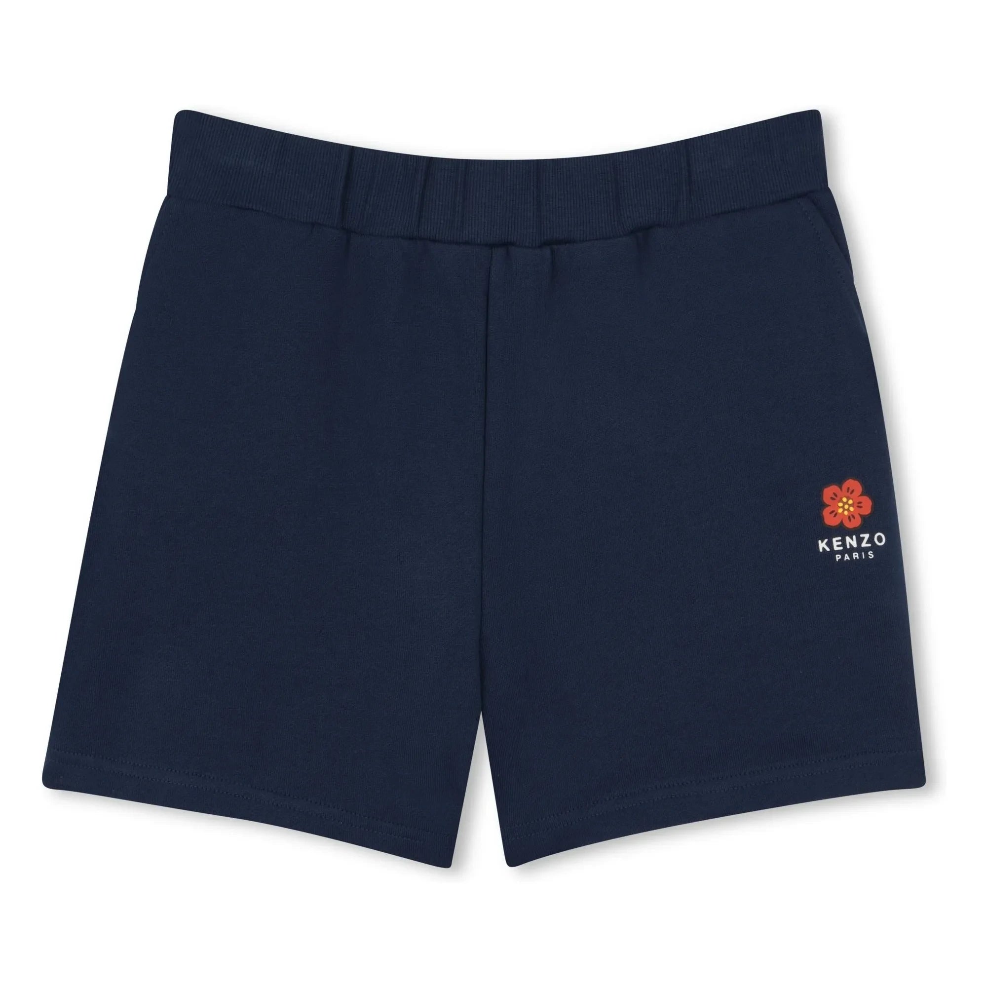 Kenzo - Flower Molton Pantalones Cortos | Azul Marino