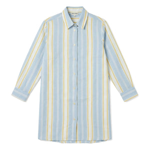 Smallable Kid - Vestido camisero de rayas Leya | Azul claro