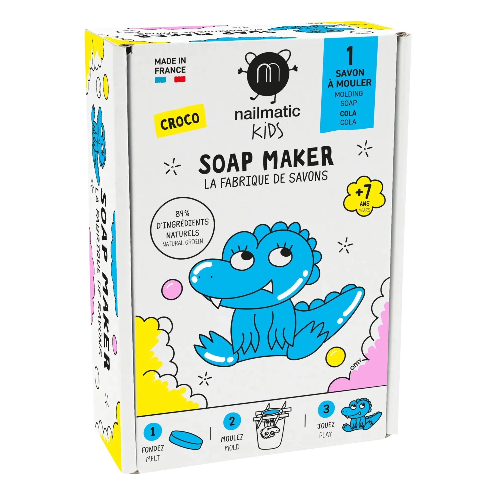 Nailmatic Kids - The Soap Factory Set - Edición Cocodrilo - 1 jabón | Azul