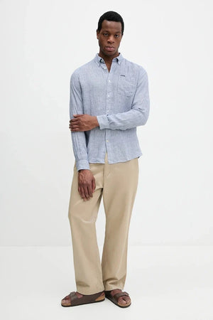 Camisa de lino Barbour Linton Tailored