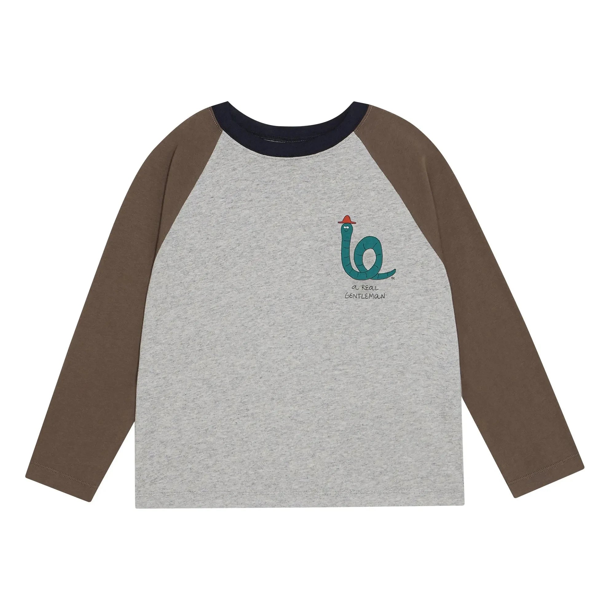 The Campamento - Camiseta Serpiente Bloques de Color | Gris Melange