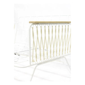 Honoré - Sillón de algodón y epoxi blanco Croisette | Blanco