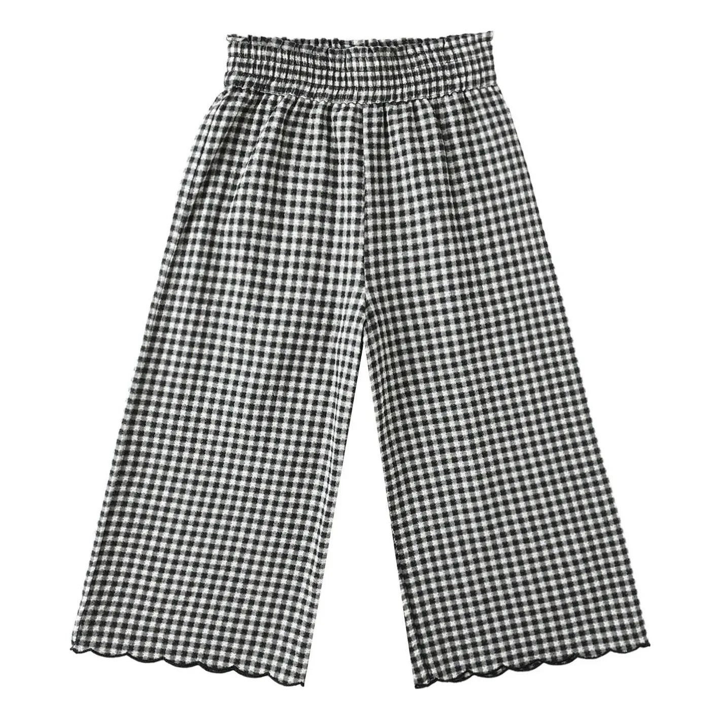 Rylee + Cru - Pantalón de cuadros vichy | Negro