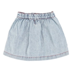 Piupiuchick - Falda vaquera azul lavada