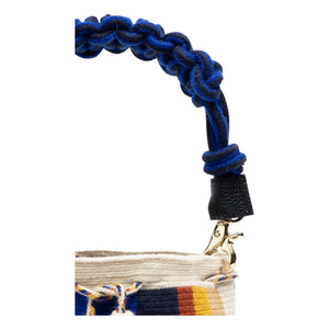 Guanabana - Bolso Bandolera Macramé Mediano Balance | Azul Marino