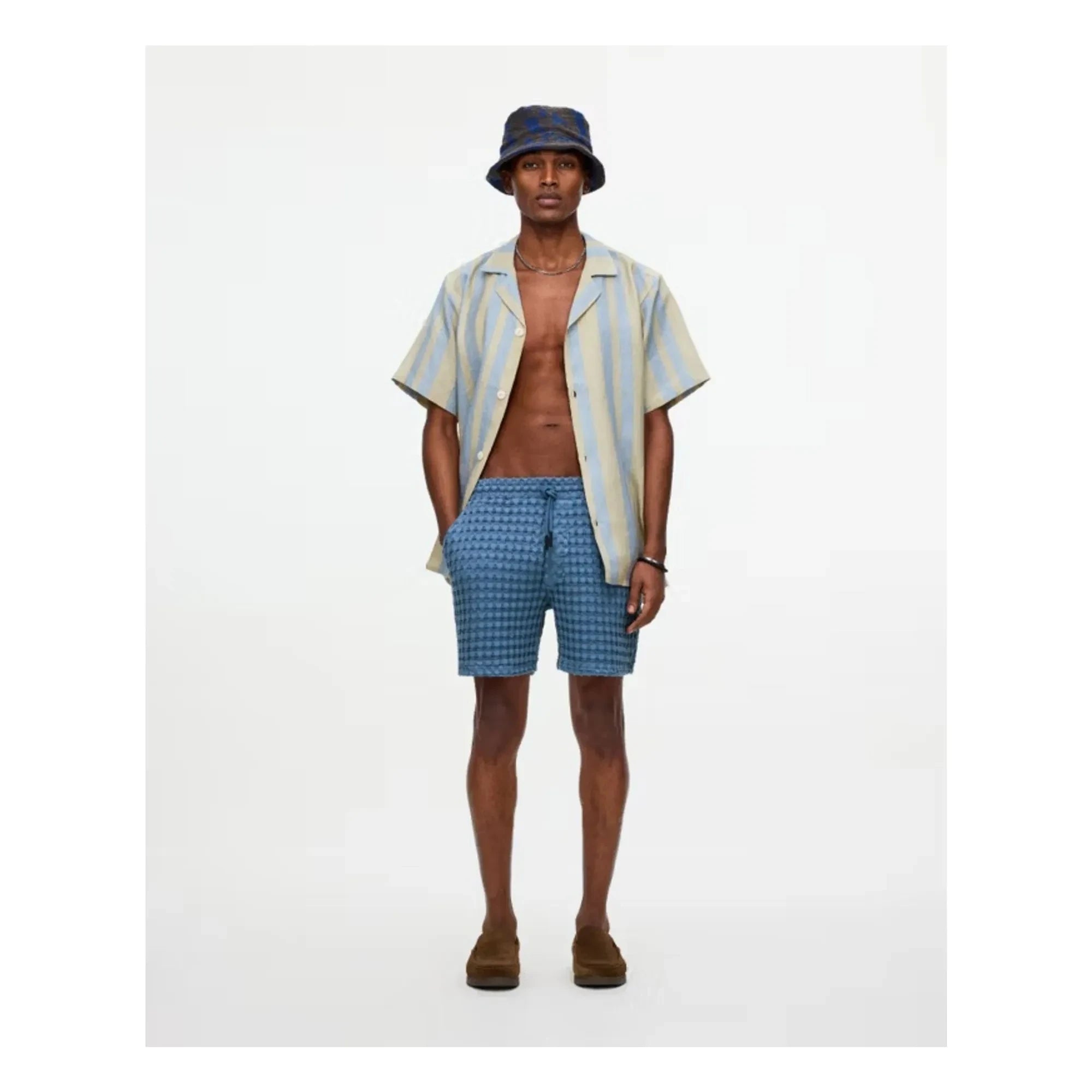 OAS - Short Coronet Porto Waffle | Azul