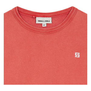 Smallable Kid - Sudadera de algodón orgánico Arlo | Rojo oscuro
