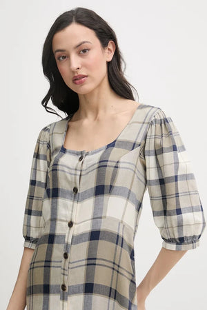 Vestido de lino Barbour Ballina