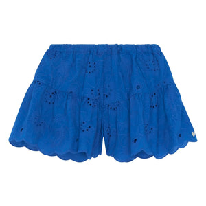 Tartine et Chocolat - Pantalón corto con bordado floral | Azul real