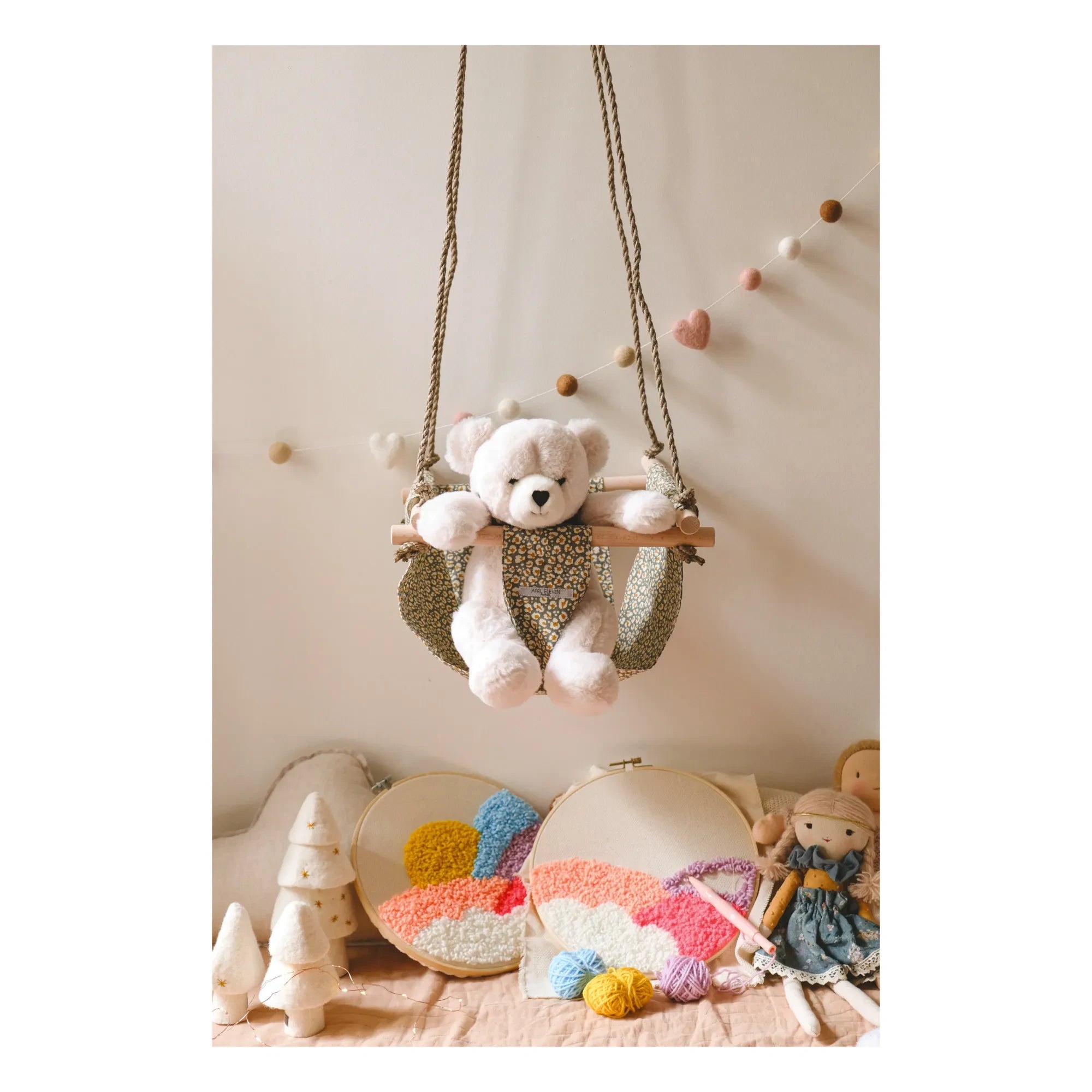 Pamplemousse Peluches - Oso de peluche Maurice x Smallable | Blanco