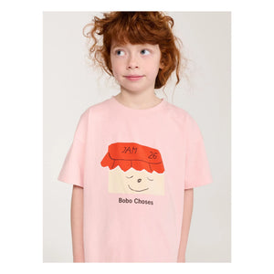Bobo Choses - Conjunto de camiseta y pantalón corto de algodón orgánico Jam 26 | Rosa