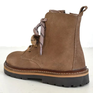 du Loua - Botas Charly de ante con cordones | Beige
