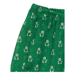 Konges Sløjd - Pantalones Cortos de Mezclilla de Algodón Orgánico | Verde