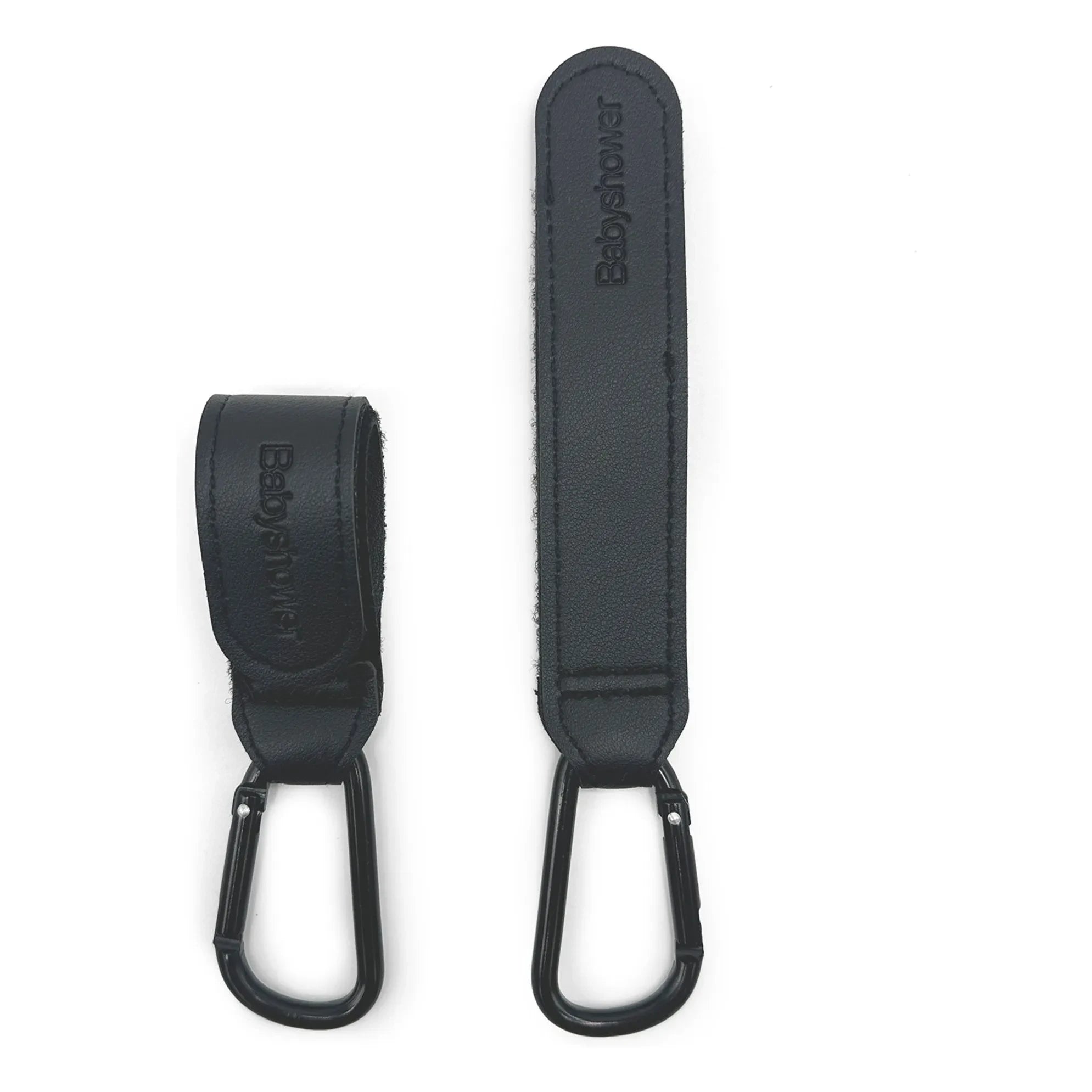 Babyshower - Ganchos para cochecito - Set de 2 | Negro