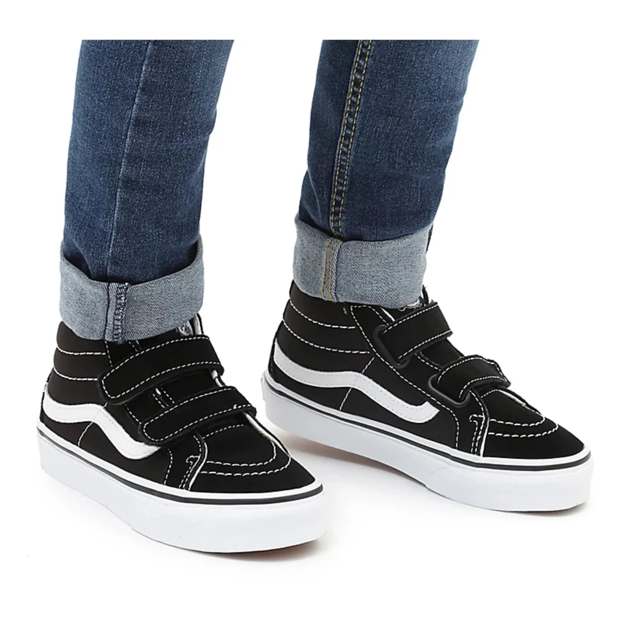 Vans - SK8-Mid Reissue Zapatillas con Cierre Adherente | Negro