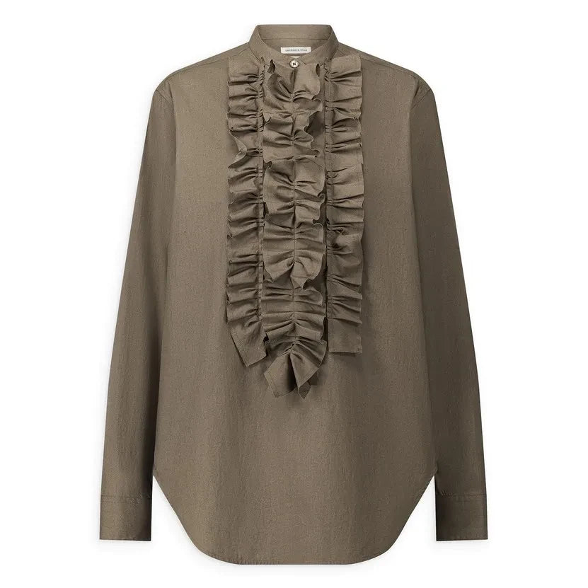Laurence Bras - Carita blusa de algodón | Caqui