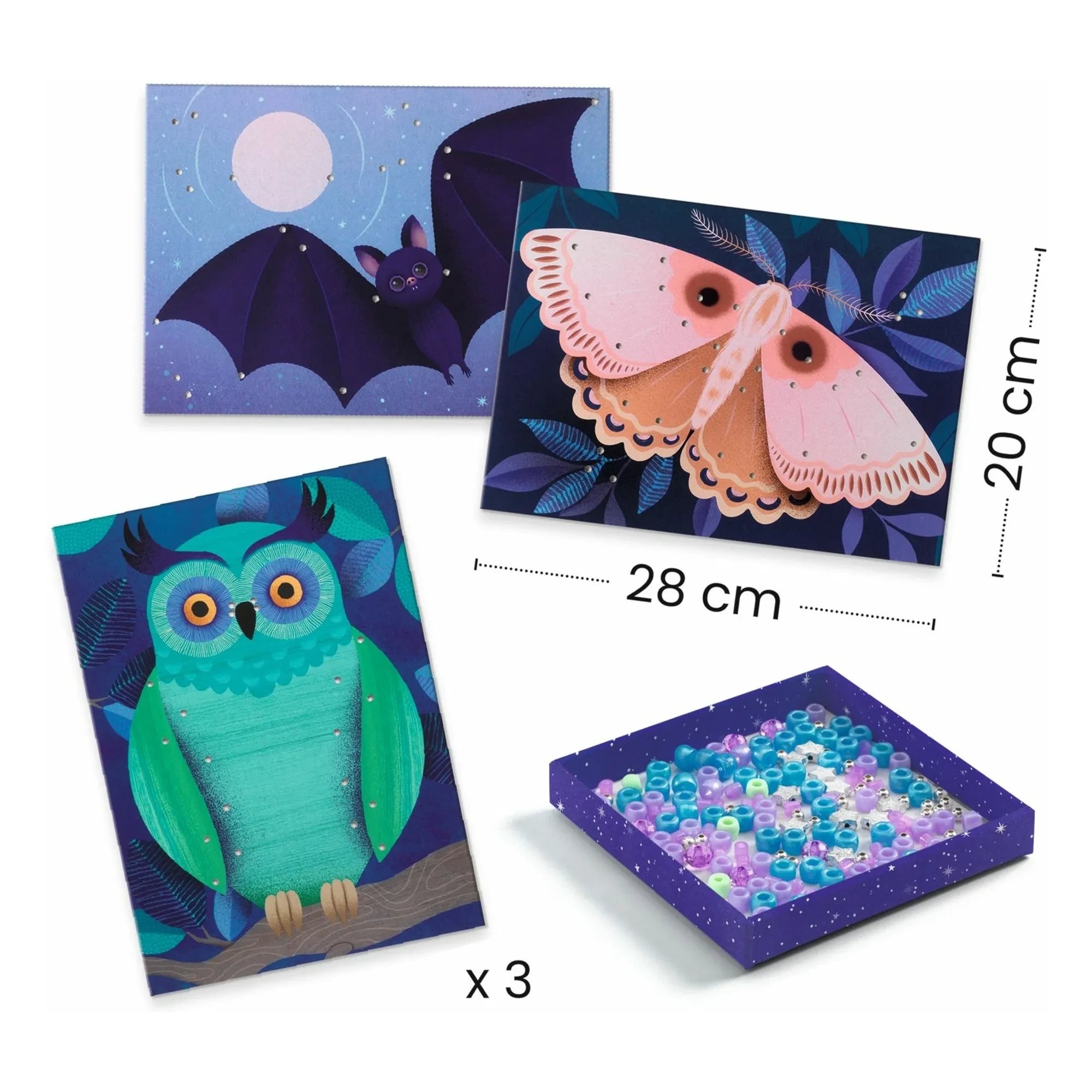 Djeco - Set de abalorios Ilumina la noche